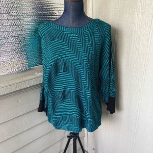 Dana Buchman NWT sweater. Geometric design is cool